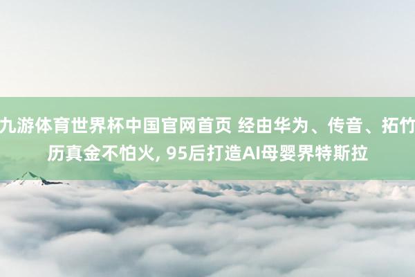 九游体育世界杯中国官网首页 经由华为、传音、拓竹历真金不怕火, 95后打造AI母婴界特斯拉