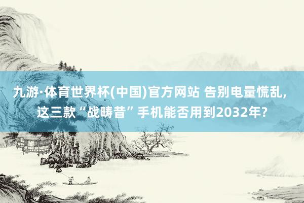 九游·体育世界杯(中国)官方网站 告别电量慌乱, 这三款“战畴昔”手机能否用到2032年?