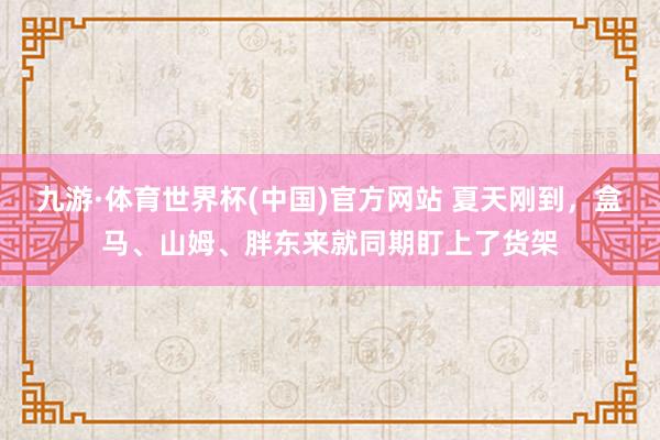 九游·体育世界杯(中国)官方网站 夏天刚到，盒马、山姆、胖东来就同期盯上了货架